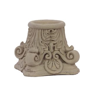 Sandstone finished Cement Candle Holder