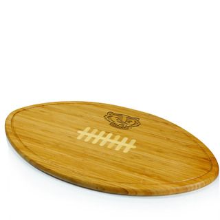 Picnic Time Kickoff University Of Wisconsin Badgers Engraved Natural Wood Cutting Board