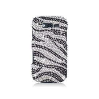Samsung Galaxy S Blaze 4G T769 SGH T769 Bling Gem Jeweled Jewel Crystal Diamond Black Zebra 370 Cover Case Cell Phones & Accessories