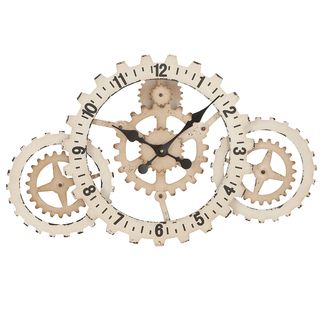 Casa Cortes Gear Up Time Wide Wall Clock