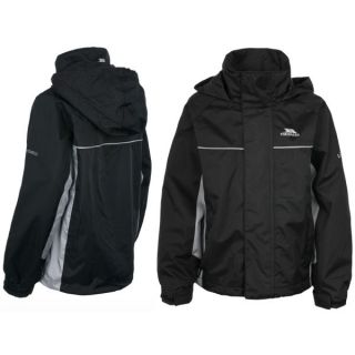 Trespass Kids Mooki Jacket   Black/White      Clothing