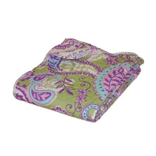 Portia Paisley Quilted Throw