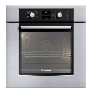 Bosch 500 Series 27 in Self Cleaning Convection Single Electric Wall Oven (Stainless)