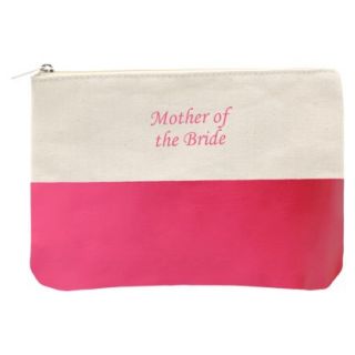 Mother of the Bride Color Dipped Canvas Clutch  