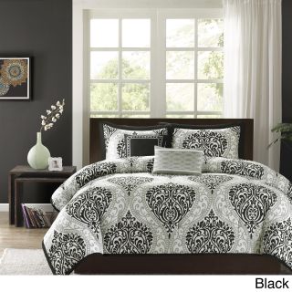 Id intelligent Designs Id intelligent Design Sabrina 5 piece Comforter Set Black Size Twin