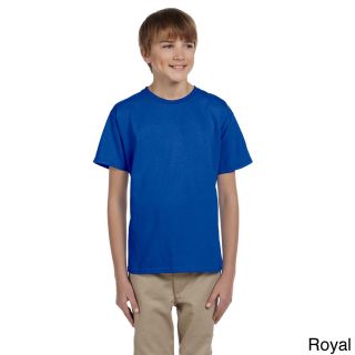 Gildan Gildan Youth Ultra Cotton 6 ounce T shirt Blue Size M (10 12)