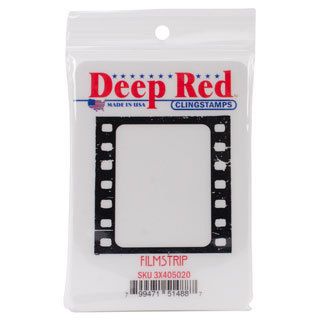 Deep Red Cling Stamp 2.1 X2.1   Filmstrip