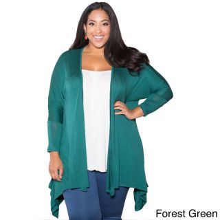 Sealed With A Kiss Sealed With A Kiss Womens Plus Size Phoebe Open Pocket Cardigan Green Size 1X (14W  16W)