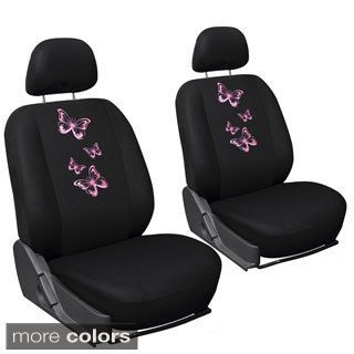 Oxgord Sparkling Butterflies 6 piece Seat Cover Set