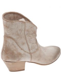 Elisa Nero Distressed Leather Ankle Boot   Patron Of The New