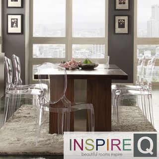 Inspire Q Malden Chrome Inset Dining Table