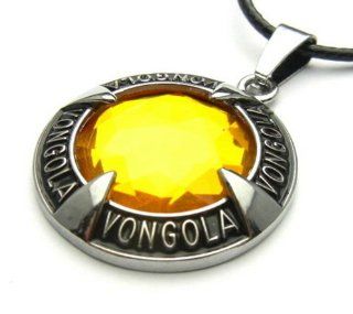 SALE OUT Limited STOCK 2014 model TF775A  Silvertone Alloy Amber Color Crystal Pendant String Necklace Cosplay Health & Personal Care