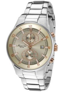 Kenneth Cole KC3980  Watches,Mens Chronograph Champagne Dial Stainless Steel, Chronograph Kenneth Cole Quartz Watches