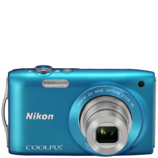 Nikon Coolpix S3300 Compact Digital Camera (16MP, 6x Optical, 2.7 Inch LCD)   Blue      Electronics