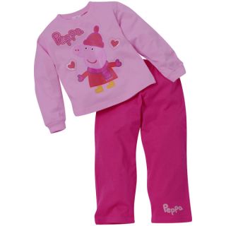 Peppa Pig Girls Pyjama Set   Pink      Clothing