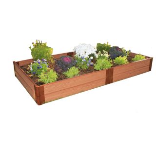 Frame It All 48 in W x 96 in L x 12 in H Plastic Raised Garden Bed