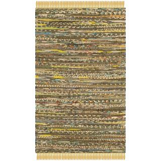 Safavieh Hand woven Rag Rug Yellow Cotton Rug (3 X 5)