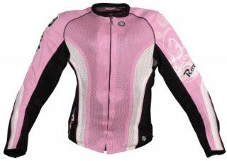Joe Rocket Cleo 2.0 Womens Textile Mesh Motorcycle Jacket Pink/Black/White Small S 761 4902 Automotive