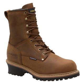 Carolina Waterproof, Insulated Steel-Toe Logger Boot — 8in., Size 12, Model# CA5821  Work Boots