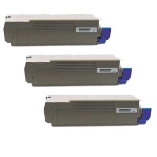 Okidata C610 (44315304) Black Compatible Laser Toner Cartridge (pack Of 3)