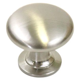 1/4 Inch Round Circular Design Stainless Steel Finish Cabinet And Drawer Knobs Handles (case Of 10)