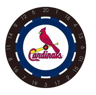 MLB St. Louis Cardinals Bristle Dart Board With Darts And Flights  Sports Fan Dart Equipment  Sports & Outdoors