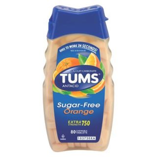 Tums Sugar Free Antacid Chewable Tablets 80 pk.