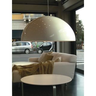 Oluce Sonora Suspension Lamp Sonora 493 BC / Sonora 493 BI Finish Painted White