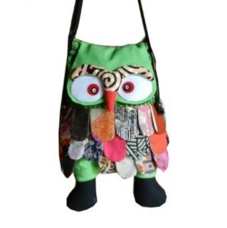 BTP Handmade Cute Owl Hipster Cross Body Shoulder Bag Purse Cotton Handbag Unique OL41 Over The Shoulder Purses For Teens Clothing