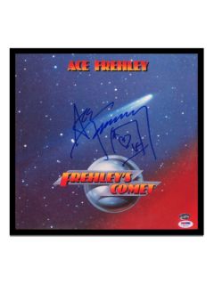 Ace Frehley Autographed "Frehleys Comet" Framed Album by New Dimensions