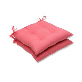 Pillow Perfect Outdoor Pink Wrought Iron Seat Cushion (set Of 2)
