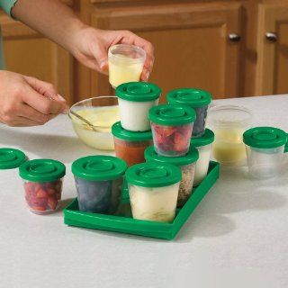 Fresh N Freeze 4 oz. Reusable Baby Food Containers 6 Pack  Baby Food Storage Containers  Baby