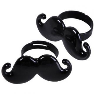 Black Moustache Ring Party Accessory Toys & Games
