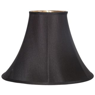 Black Pongee Silk Bell Lamp Shade