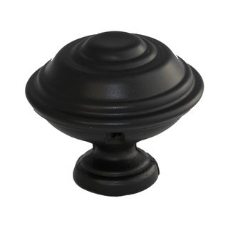 Gliderite 1.25 inch Matte Black Multi ring Cabinet Knobs (pack Of 10)