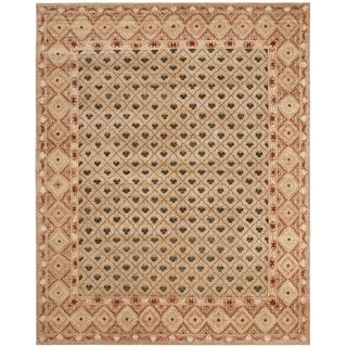 Safavieh Hand knotted Marrakech Beige/ Red Wool Rug (8 X 10)