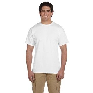 Gildan Mens White Ultra Cotton Tall Short Sleeve Undershirts (pack Of 12)