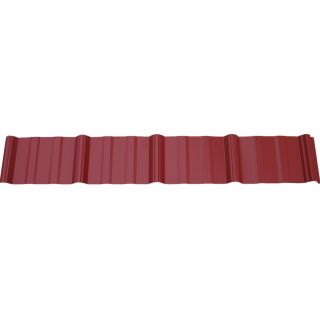 Union Corrugating 96 in x 36 in 29 Gauge Red Ribbed Steel Roof Panel