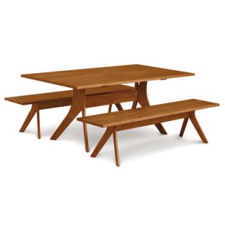 Copeland Furniture Audrey Fixed Top Dining Table 6 AUD 10 Finish Autumn Cherry