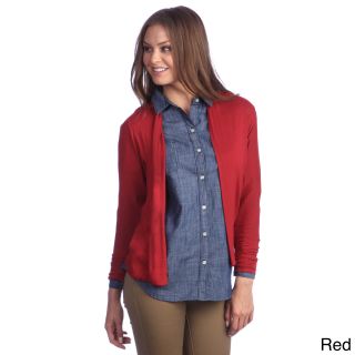 365 Apparel Hadari Womens Relaxed Fit Open Cardigan Red Size S (4  6)