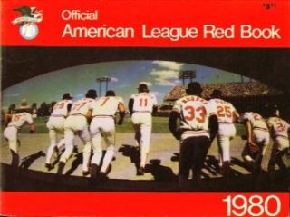 MLB Official American League Red Book 1980 Entertainment Collectibles