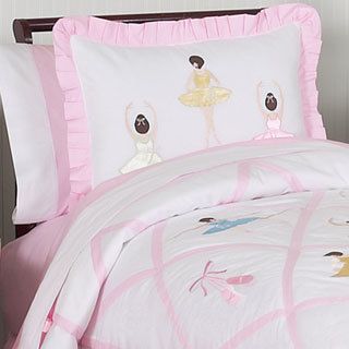 Sweet Jojo Designs Sweet Jojo Designs Girls Ballerina 3 piece Full/queen Bedding Set Pink Size Full  Queen