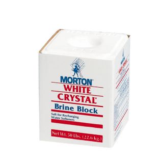 Morton 50 Lb. White Crystal Brine Block