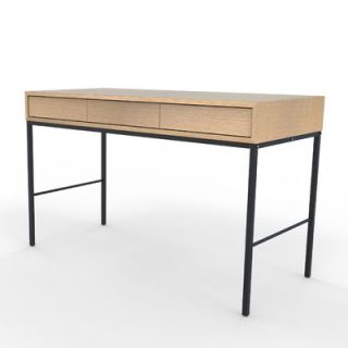 Industrya Type S Writing Desk TS. Finish White Oak / White Oak / Matte Black