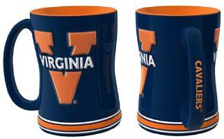 Virginia Cavaliers Coffee Mug   15oz Sculpted  Sports Fan Coffee Mugs  Sports & Outdoors