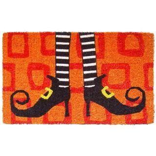 Wicked Witch Shoes Hand woven Coconut Fiber Doormat