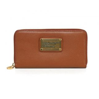 Marc By Marc Jacobs Large Zip Around Cinnamon Stick Slg Wallet