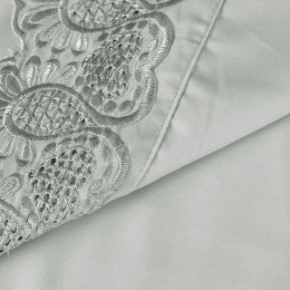 Majestic Embroidered Lace Sheet Set