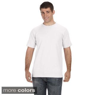 Anvil Mens Organic Cotton Short sleeve Crew neck T shirt Brown Size 4XL