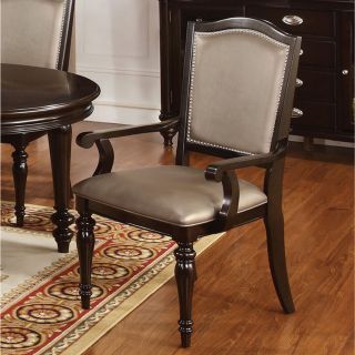 Furniture Of America Harllington Leatherette Arm Chair (set Of 2)